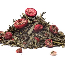 SENCHA PREISELBEERE & ERDBEEREE - Grüner Tee
