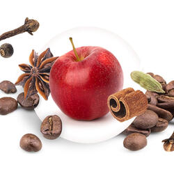 Heißer Apfel mit Zimt - Bohnenkaffee